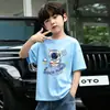 Ropa para Niños Estilo Verano Niños Secado Rápido Tops de Verano Camisetas de Manga Corta 100% Algodón para Niños Estilo Nuevo Verano 2026 Camisetas Modernas para Niños Pequeños y Medianos