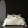 Estilo Luxo Leve Conjunto de Quatro Peças Super Macio de Algodão Simples Puro Algodão Elegante Bordado Amigo da Pele Lençóis de Cama Capa de Edredom Cama 1.8 Roupa de Cama