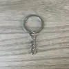 Chaveiro Galvanizado Polido com Fecho Lagosta, Argola, Corrente, Chaveiro com Fecho Lagosta, Corrente para Pendurar, Pingente de Boneca