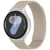 Adequado para Huawei, Samsung e Xiaomi Watch 4/5/6 Interface Plana 20/22mm Pulseira de Silicone Magnética com Padrão Lichia