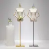 Loja de Roupas Estilo Coreano Manequim Adereços Feminino Corpo Inteiro Vitrine Manequim Meio Corpo Suporte Manequim Rack de Exibição Roupas Femininas