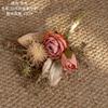 Flor Artificial Guardián Gentil de la Luna Blanca Borde Jiao Ramo de Rosas Estilo INS Flor de Simulación Decoración del Hogar Venta al por Mayor MW66019