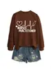 PRATICANTE DE ENFERMAGEM Amazon Wish comércio exterior transfronteiriço casual versátil feminino novo moletom de outono e inverno