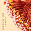 Pulseras Sencillas de Hilo de Colores para el Festival del Bote del Dragón, Pequeños Regalos para Puestos del Mercado y Atracciones Turísticas, Hilo Rojo con una Sola Cuenta al por Mayor