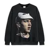 Sudadera con capucha y estampado de Eminem Hip Hop Americano Hip Hop Lavada Peso Pesado Algodón Puro Al por Mayor