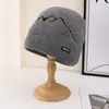 Gorro de Lã Quente com Forro para o Inverno para Homens, Versátil para Ciclismo ao Ar Livre, Moda com Proteção para as Orelhas