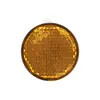 Aplicável ao KukirinA1 Adesivo Refletivo Amarelo Redondo Refletor de Patinete Elétrico Decalque de Aviso para Passeio Seguro