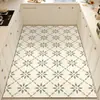 Alfombrilla de suelo para cocina de barro de diatomeas, antideslizante, resistente al aceite, lavable, absorbente de agua, impermeable, alfombra de felpudo de cobertura completa para el hogar
