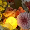 Lámpara de Ambiente Pensamiento de Siete Colores Empaque de Flores con Decoraciones de Ramo Caja de Regalo Empaque DIY Floristería