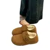 Sapatos Birkenstock Atacado Outono e Inverno Sapatos de Solado Macio Sapatos de Algodão Modernos com Velcro Sapatos Slip-On Femininos Botas de Neve