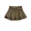 Ropa Europea y Americana Transfronteriza para Mujer 2025 Nuevo Estilo Otoño Ajustada a la Cadera Moderna Sexy Sexy Súper Elástica Diseño Sexy Falda para Niña