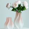 Vaso de vidro fosco novo de luxo leve estilo europeu decoração de casa sala de estar mesa de jantar arranjo de flores flor seca decoração de arte criativa