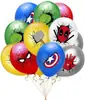 Artículos de Fiesta de Cumpleaños Temática de los Vengadores Juego de Banderín de Tirar Plato de Papel Mantel Globo Liga de la Justicia Marvel