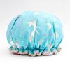 Gorro de Baño Impermeable de Doble Capa para Mujer Cubre Pelo para Baño Gorro Adulto para Ducha Sombrero Cubre Pelo para Baño Antihumo de Aceite Gorro para el Pelo