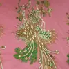 56*28cm Bordado de Gaze Lantejoulas Bordado de Fênix Patch de Tecido Fantasia de Performance Étnica Acessórios DIY Multicolorido Nenhum