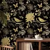 Pegatina de Pared Floral Romántica Autoadhesiva Papel Tapiz Resistente a la Humedad y al Moho Ecológico Lujo Ligero Decorativa para Pared de Dormitorio Armario Renovación