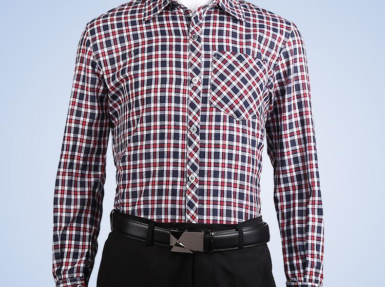 男格子衬衣详情图2