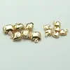 Colgante pequeño sólido de oro de 14k con la palabra 'love' brillante y anillos, accesorios hechos a mano DIY, colgante pequeño con cara de gato