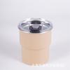 Copo de Cerveja Escada Enrolada de Aço Inoxidável 304 Camada Única Estilo Acampamento ao Ar Livre Copo de Degrau para Café Copo Empilhável Portátil