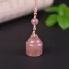 Pingente de Selo de Jade Branco Seda Dourada de Xinjiang Jade Aventurina Flor de Pessegueiro Verde Tianshan Pingente de Jade em Pequena Escala Recheado Presente