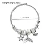 Pulseira Pingente Concha Cauda de Peixe Transfronteiriça Europeia e Americana Design de Nicho Joias de Luxo Leve Acessórios Pulseira para Mulheres