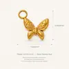 Accesorios DIY de Color Dorado 18K Conservador de Color Transfronterizo Helado Nuevo Europeo y Americano Horno Corazón Acero Inoxidable Galvanoplastia al Vacío Colgante