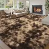 Alfombra de lana de seda tie-dye para dropshipping transfronterizo, para sala de estar, sofá, mesa de centro, cobertura completa, amigable con la piel, aislante del frío, fácil de cuidar