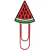 Marcadores de página de PVC de frutas de dibujos animados, clips para papel coloridos, clips creativos transfronterizos para páginas de libros de estudiantes, clips para papel grandes lindos DIY