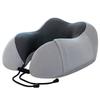 Almohada Cervical en Forma de U de Espuma Viscoelástica con Soporte para el Cuello para Viajes en Avión Almohada para la Cabeza para Siestas con Rebote Lento Se Puede Imprimir con Logo