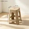 Banqueta plástica espessa para uso doméstico na sala de estar, banqueta alta simples e econômica para adultos, banqueta de mesa de jantar alargada, cadeira antiderrapante feita de borracha durável