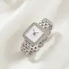 Anillo de Reloj de Oro Nuevo Estilo Transfronterizo, Estilo Europeo y Americano, Anillo Personalizado de Lujo Ligero para Dedo Índice de Pareja, Tendencia de Regalo para el Día de San Valentín Qixi