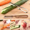 Pelador de Frutas Cuchillo Pelador de Acero Inoxidable Manzana Pelador Multifuncional Melón Fruta Papa Cuchillo Pelador Cuchillo Pelador