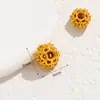 Cuentas de transferencia de filigrana hueca de oro de 18 quilates estilo chino con agujeros pasantes, cuentas espaciadoras de oro antiguas para accesorios de pulsera DIY