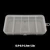 Caja de Cebo para Señuelos Plástico Pequeña Caja de Cinco Compartimentos Transparente Caja para Equipo de Pesca Caja de Accesorios Caja de Herramientas Caja Set