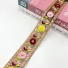 Nuevos accesorios para ropa de disfraces con bordado étnico chino, lentejuelas, encaje, accesorios para cinturón, accesorios 4.5 CM de ancho