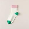 Calcetines Zhuji para mujer primavera y verano nuevos calcetines color dopamina marea calcetines de algodón transpirables desodorantes absorbentes de sudor de fibra de bambú al por mayor