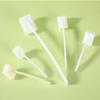 Cepillo Esponja de Mango Curvo Desechable Venta Directa de Fábrica Cepillo de Limpieza de Plástico Blanco Paquete Quirúrgico Cepillo para Limpieza y Desinfección de Heridas