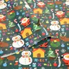 Nochebuena Papel de Regalo Festivo Rojo y Verde Bolsa para Empacar Flores Papel para Cubrir Libros Ciervo Navideño Árbol Calcetines