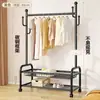 Perchero simple de estilo nórdico para uso en interiores en el dormitorio, engrosado y reforzado, móvil, de pie, perchero vertical