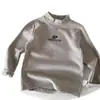 Camiseta Interior de Cuello Medio Alto para Niños Bangcheng 2026 Nueva Llegada de Invierno Suéter Versátil para Niños Pequeños y Niños Pequeños Moda de Invierno