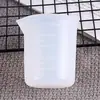 Copo Medidor de Silicone Sem Lavagem de Resina de Cristal Transfronteiriço Ferramenta para Artesanato DIY com Escala 100ml Copo de Mistura