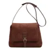 Bolsa Cuadrada Pequeña Estilo Coreano 2025, Nuevo Estilo Otoño e Invierno, Bolso Elegante Retro para Mujer, Bolso de Hombro de Gamuza, Bolso Cruzado Casual