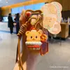 Urso de Manteiga Autêntico Série de Comida DIY Pingente de Chave Urso de Sobremesa Fofo Fashionável Exquisito Pingente de Mochila Escolar