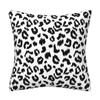 Funda de Almohada Corta de Felpa con Textura de Estampado de Leopardo Abstracto Funda de Almohada Decorativa para el Hogar Funda de Cojín para Sofá de Sala de Estar