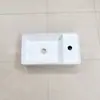 Lavabo de cerámica para pared de Nueva Zelanda Lavabo rectangular australiano para colgar a la izquierda lavabo derecho Fregadero europeo de tamaño pequeño mini
