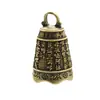 Llavero colgante de campana de la fortuna retro de latón, joyería artesanal envejecida de latón, venta al por mayor
