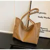 Bolso de Hombro para Comercio Exterior Transfronterizo para Mujer Modelo Nuevo 2026 Color Sólido Bolso Tote de Gran Capacidad Textura de Moda Bolso para Viajar