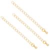 Cor de ouro 14k retenção de cor anel único fecho lagosta fivela corrente estendida com contas material DIY pulseira colar acessórios