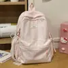 Mochila Casual de Cuadros Corrugados Estilo Nuevo para Niñas, Adecuada para Estudiantes de Secundaria, Preparatoria y Universidad, para la Clase y el Uso de Computadora