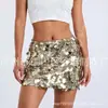 Primavera/Verano 2026 Comercio Exterior Transfronterizo Amazon Moda de Lentejuelas Irregulares Falda Ultra Corta Atuendo para Fiesta Noche de Mujeres